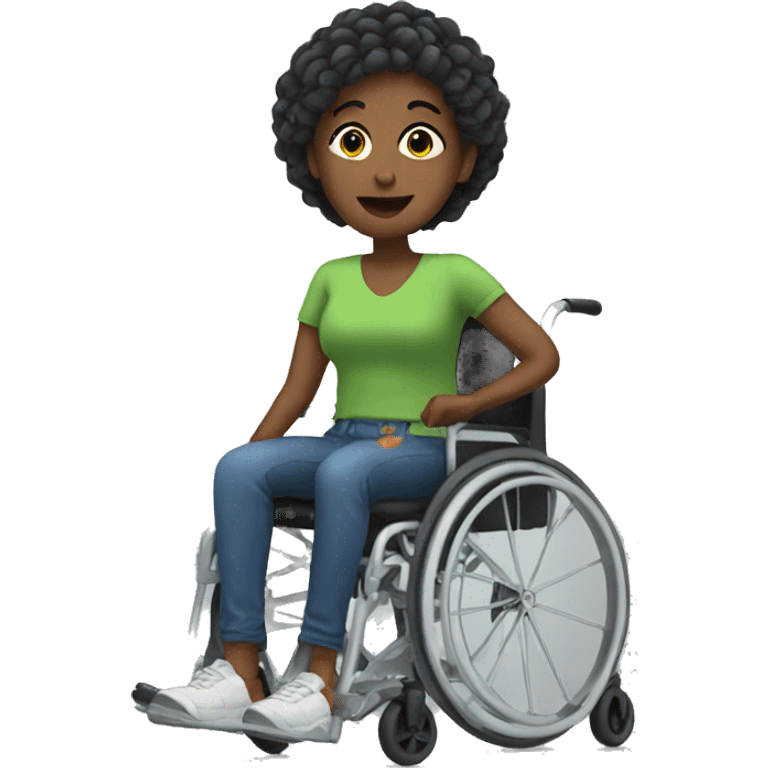 Lesbian in wheelchair emoji