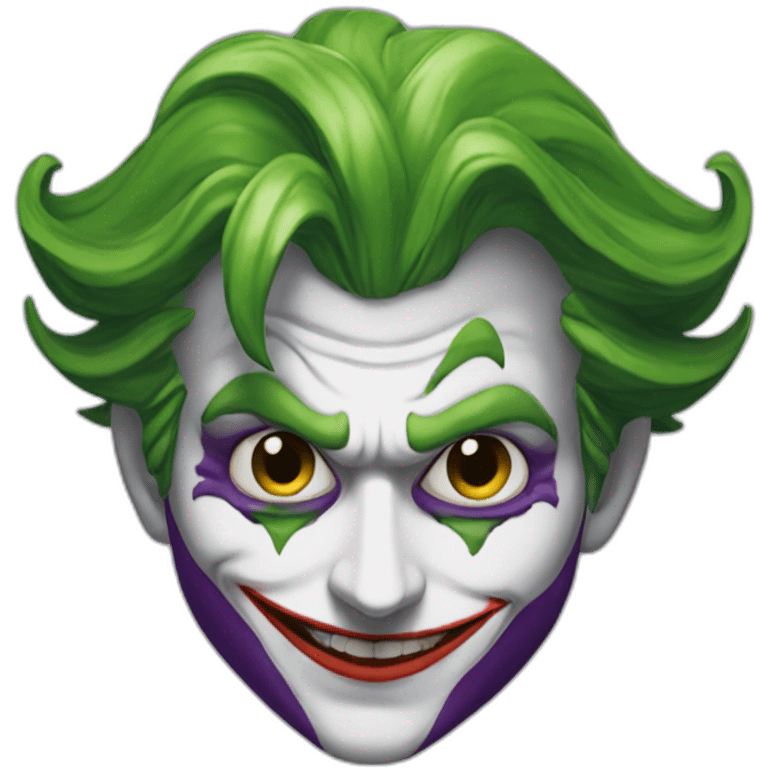 Joker con la faccia di fagioli emoji