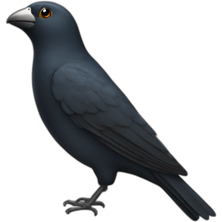 Pajaro negro emoji