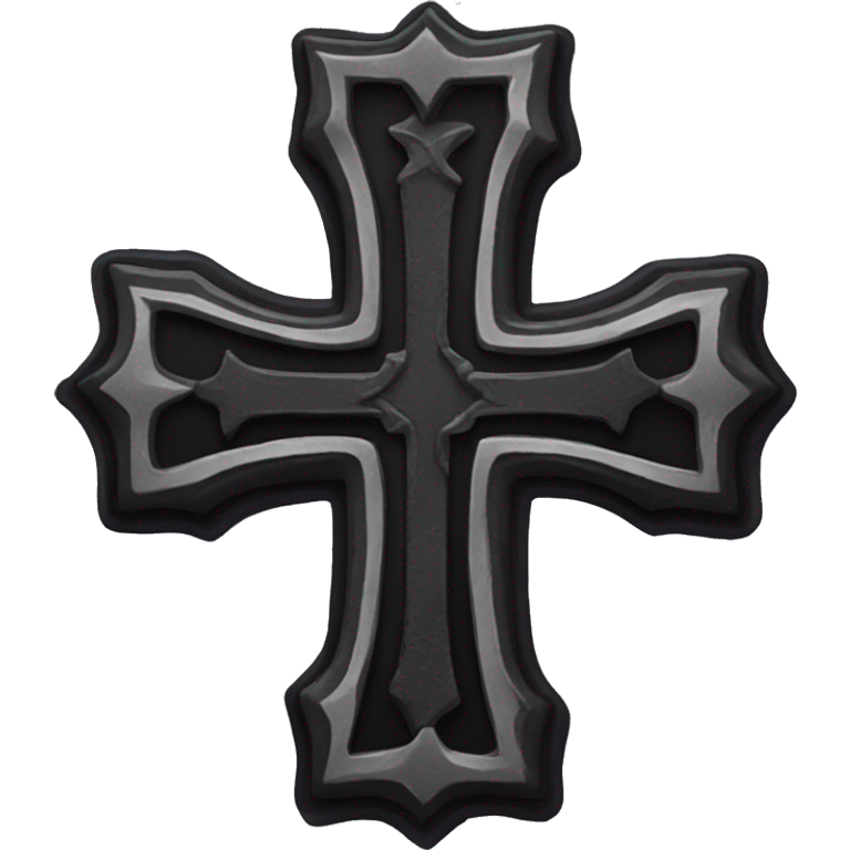 Goth cross emoji