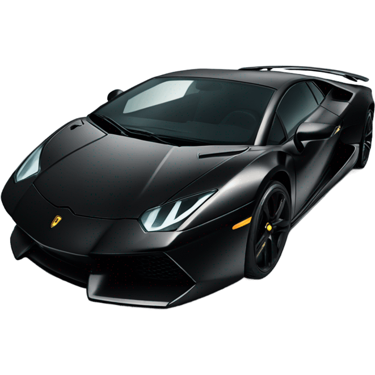 Lamborghini black emoji