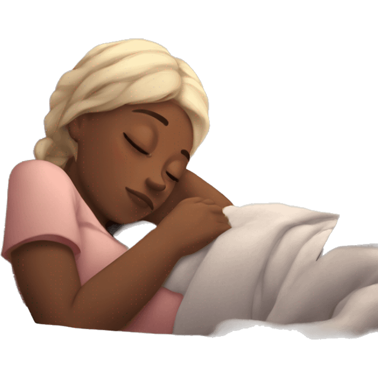 cozy girl midday nap emoji