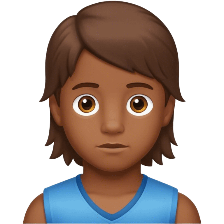 Little boy with a mullet named Kaedyn Koproski brown hair  emoji