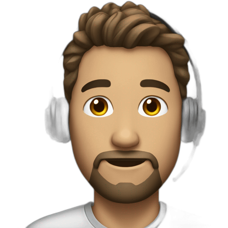 PERSONA MASCULINA CON AURICULARES emoji