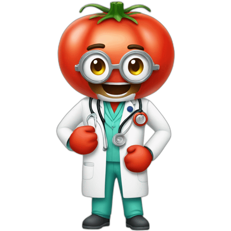 tomato dressed as doctor emoji