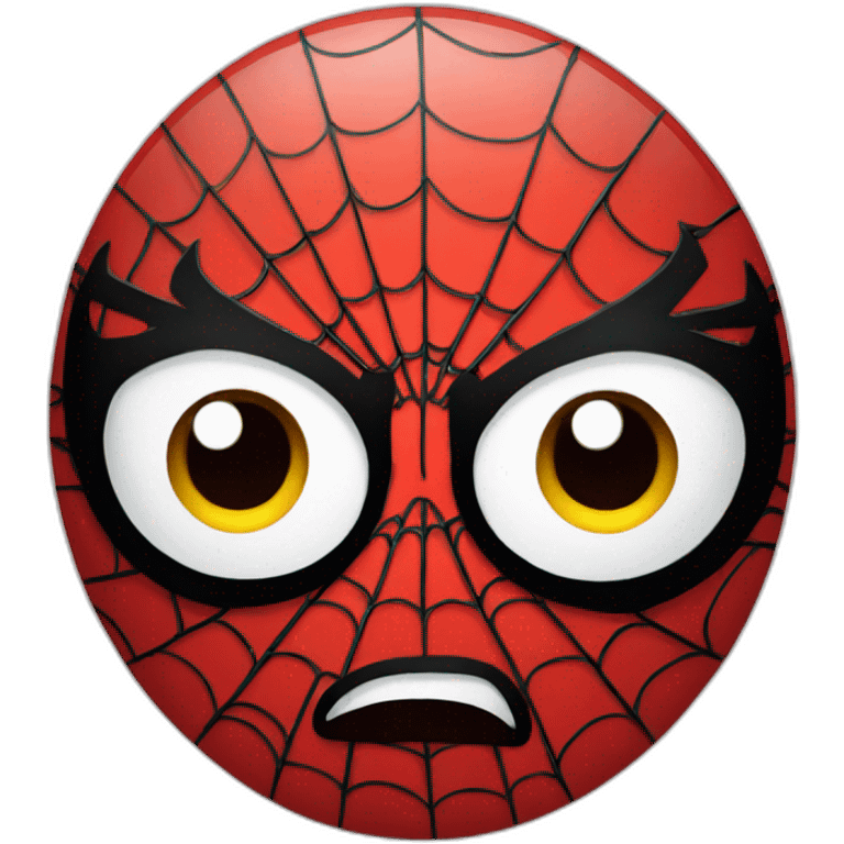 spiderman face emoji