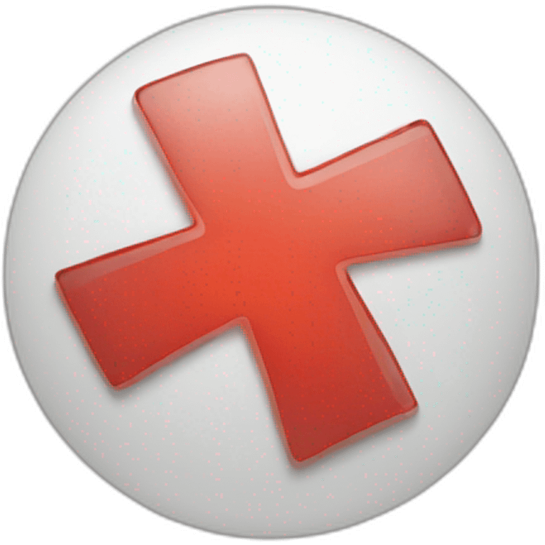 Red-cross-health emoji