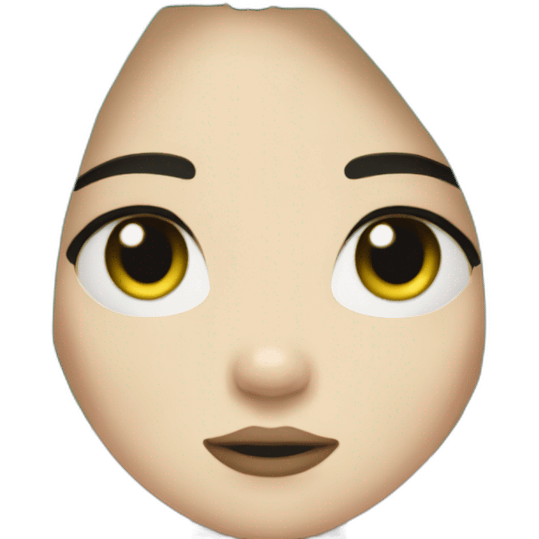 Billie eilish green and black hair emoji