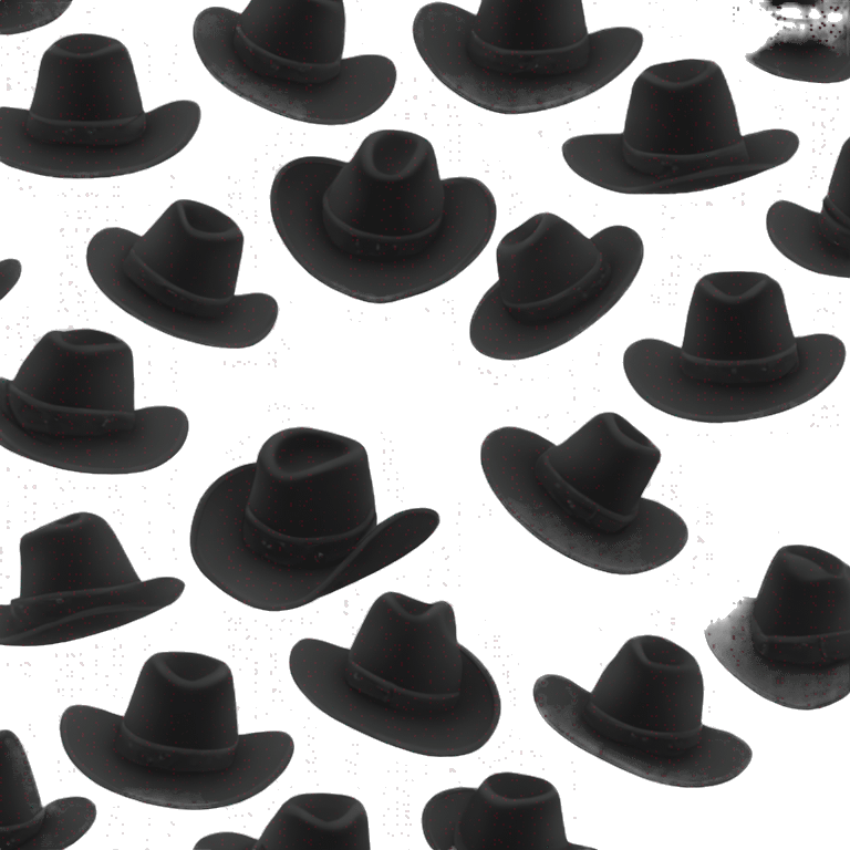 mini highland black cowboy hat emoji