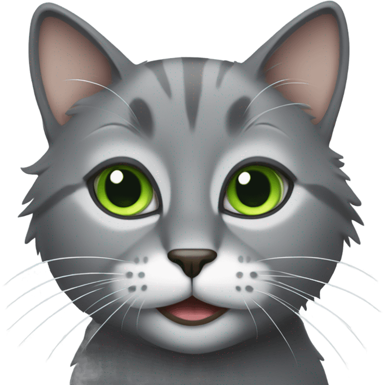 Grey cat  emoji