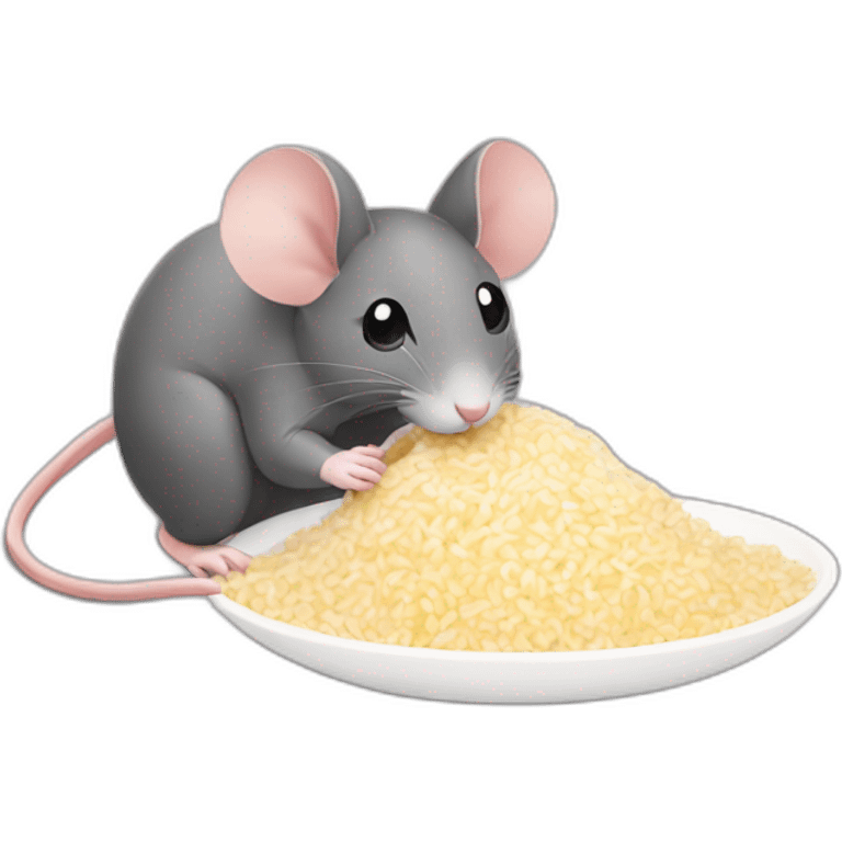 mouse eat rice emoji