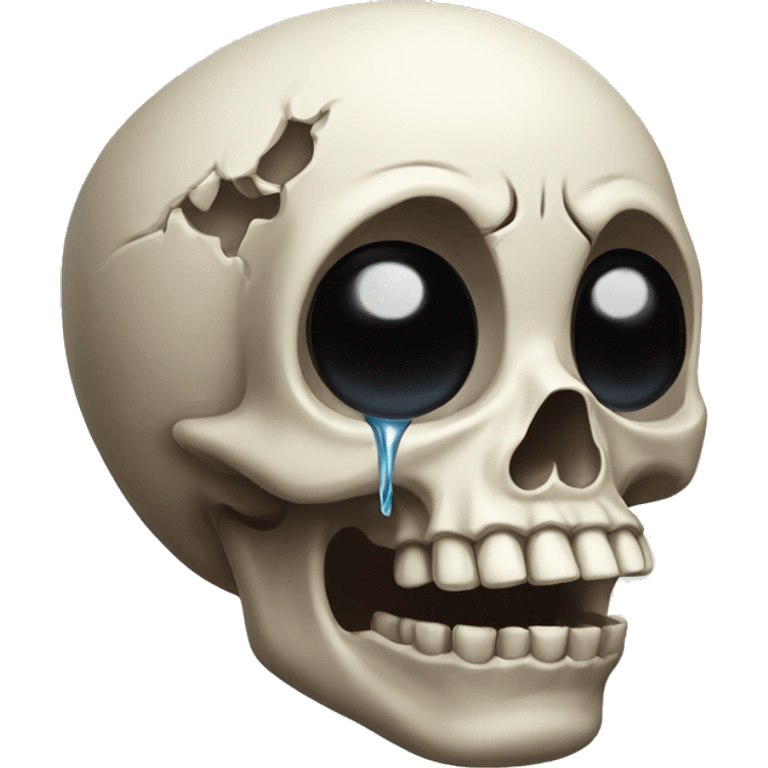 skull crying emoji