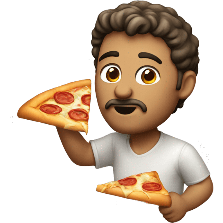 italian guy eating pizza emoji