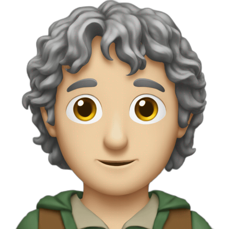 Frodo holding an excel spreadsheet file emoji