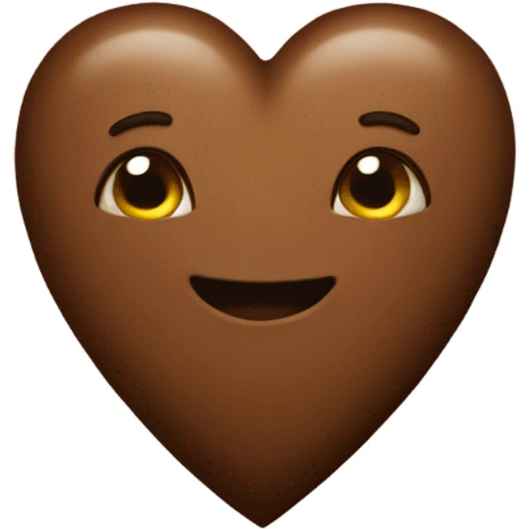 Brown heart emoji