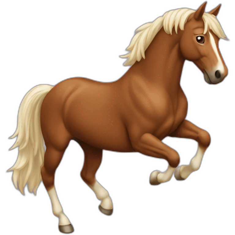 Cheval qui saute emoji