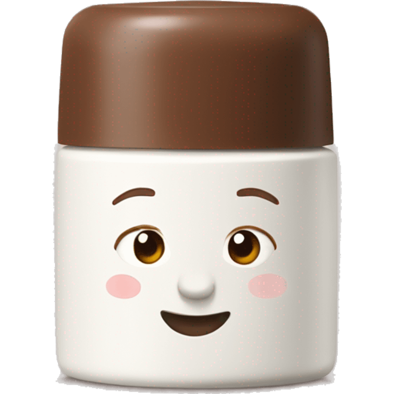 hand cream with brown lid emoji