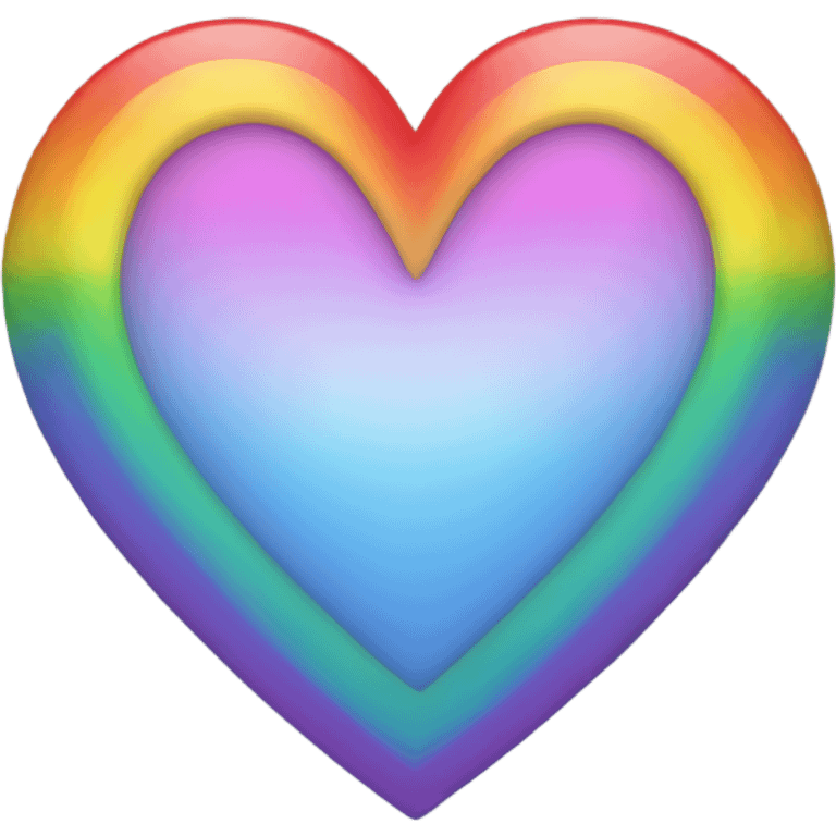 Rainbow heart  emoji