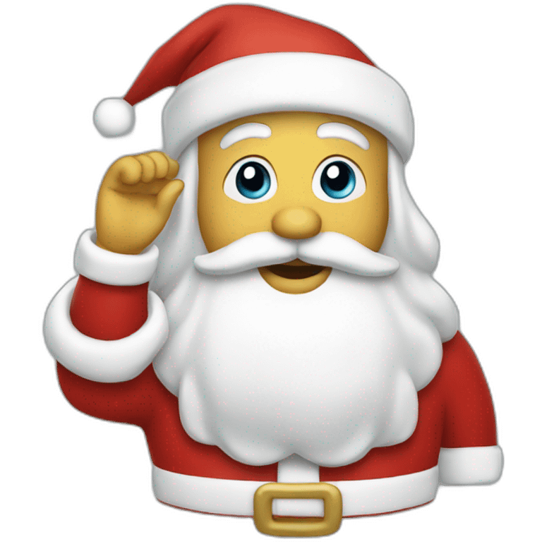 saluting santa emoji