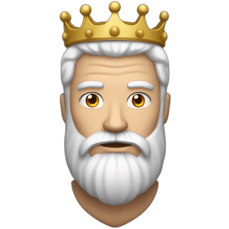 white king with muscles and a white beard emoji