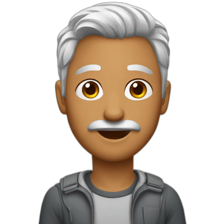 silver fox emoji