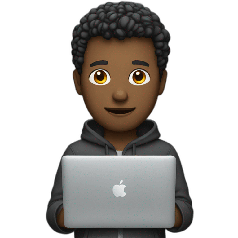 man with macbook emoji