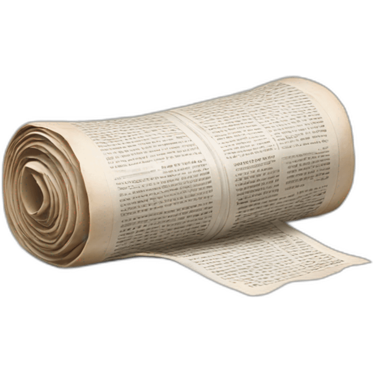 newspaper roll emoji