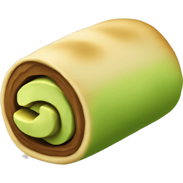 Pistachio roll  emoji