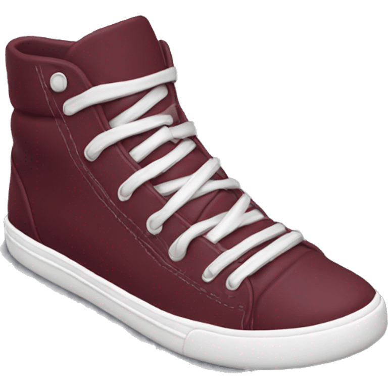 realistic burgundy vance sneakers emoji