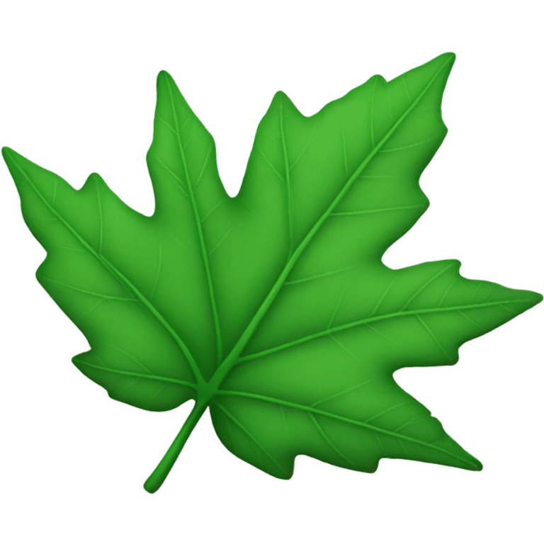 Green leaf with 7 points  emoji