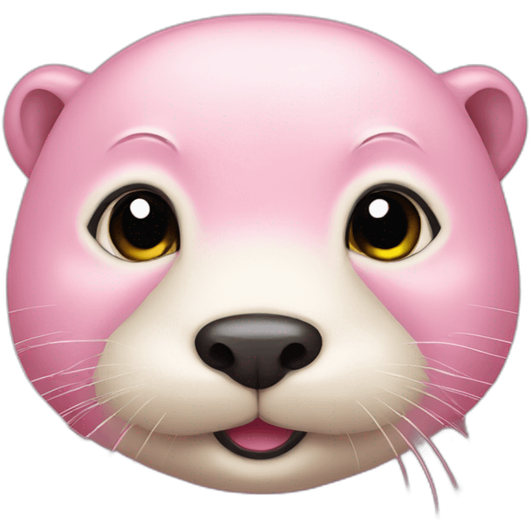 a light pink otter emoji