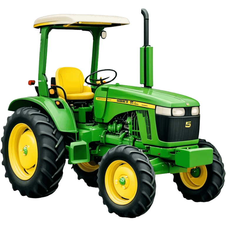 Tractor - John Deere 5055E (Model Year: 2021) (Iconic colour: Green with yellow) emoji