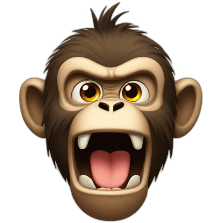 angry monkey emoji