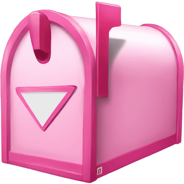 Pink Christmas mail box  emoji