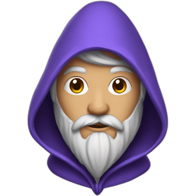 Wizard with hood emoji