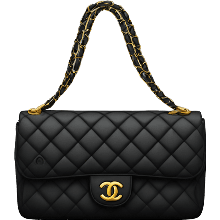 Black Chanel bag emoji