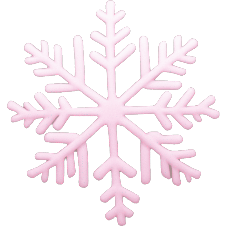 pastel pink snowflake  emoji