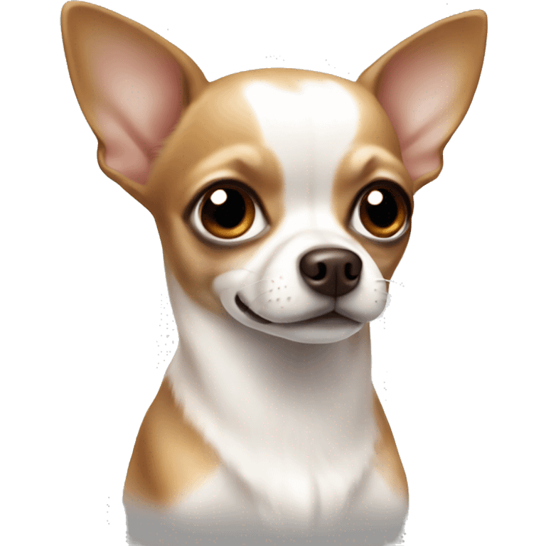 White and brown chihuahua emoji