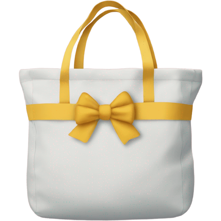 Tote bag with bows on it emoji