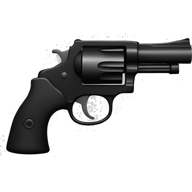 A black revolver  emoji