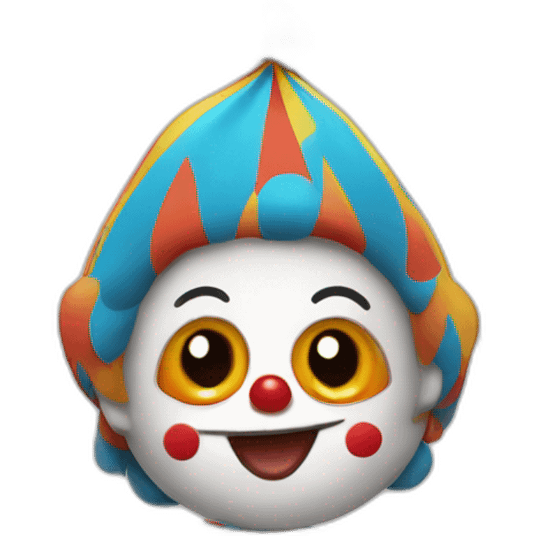 circus clowns on stilts emoji