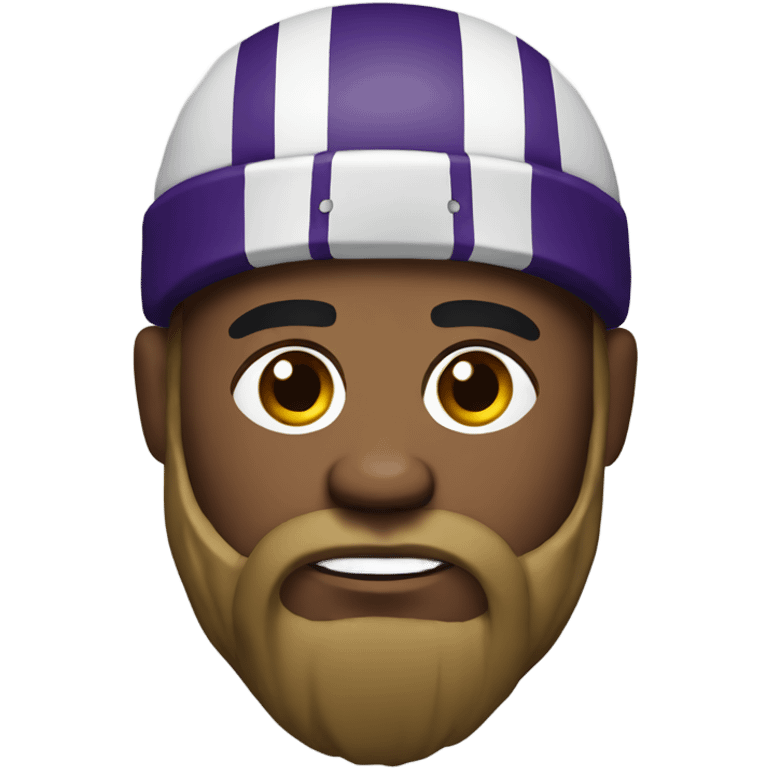 Minnesota Viking with a black eye emoji