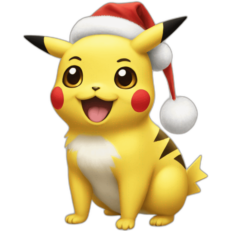 Christmas Pikachu emoji