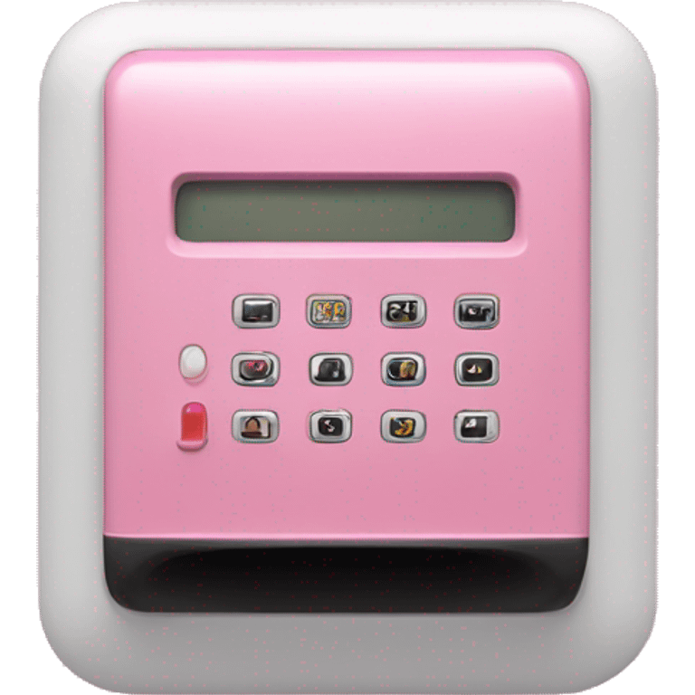 Pink alarm system emoji