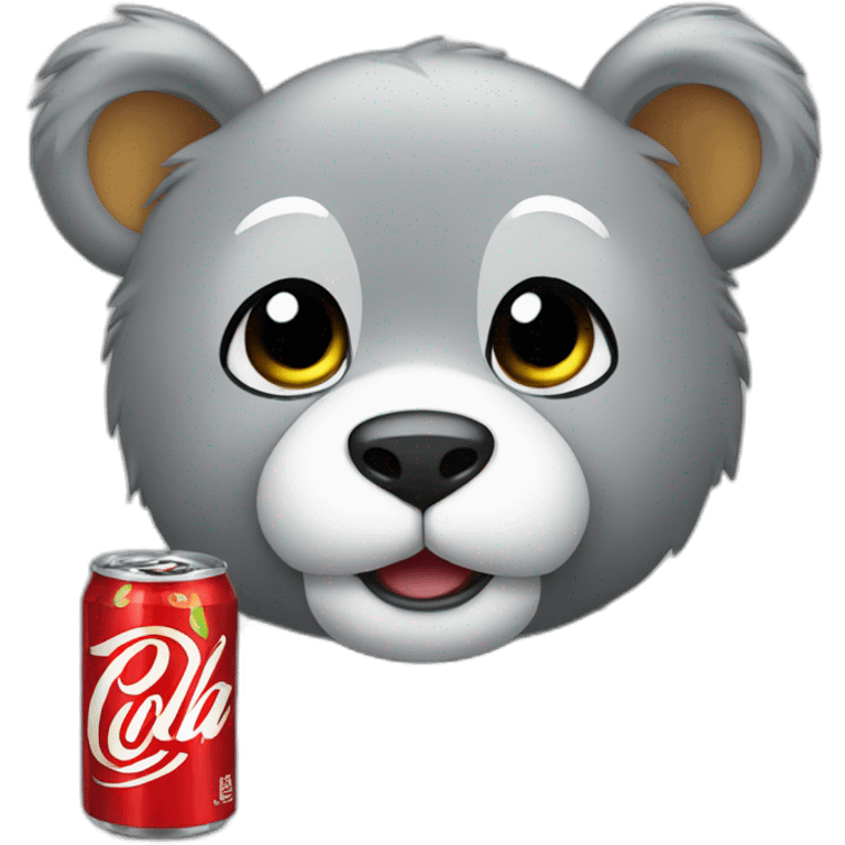 A Grey cub wich Cola emoji