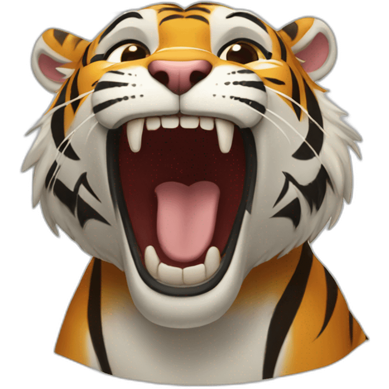 laughing tiger emoji