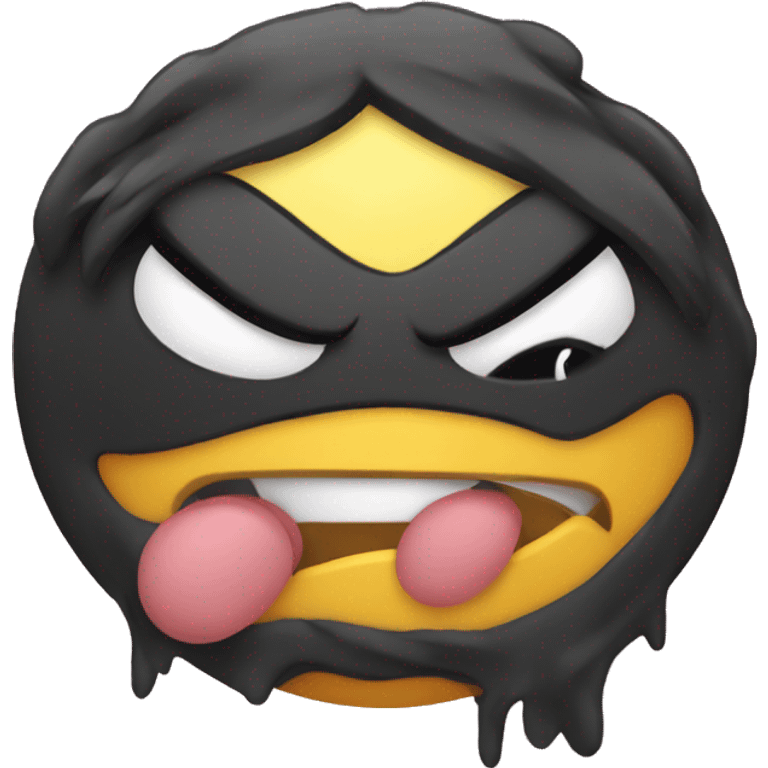 angry emoji being petted emoji