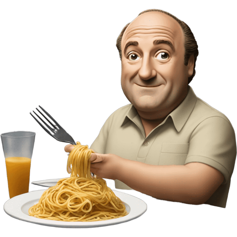 Tony soprano eating spaghetti emoji