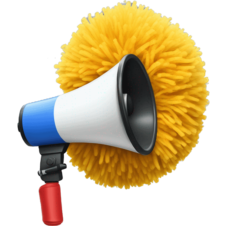 Megaphone and Pom poms emoji