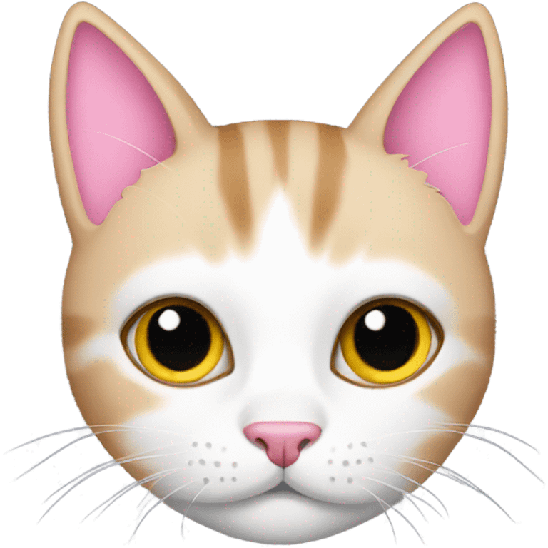 Cat pink collar  emoji